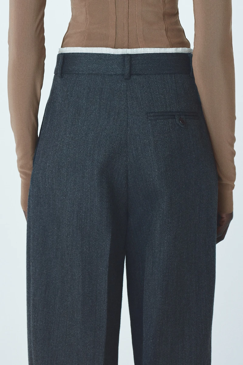 Pantalon habillé en laine
