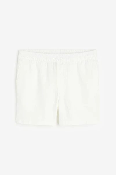 Regular Fit Linen Shorts