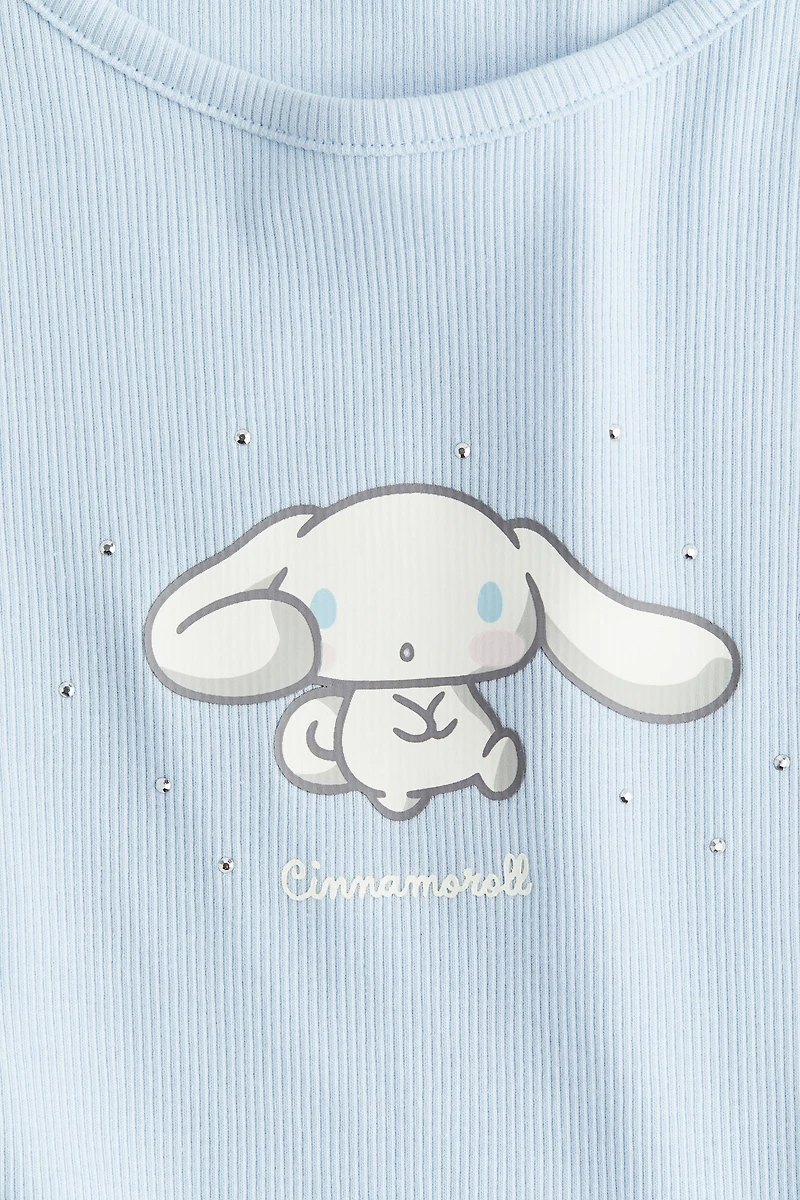 Haut en coton avec motif imprimé