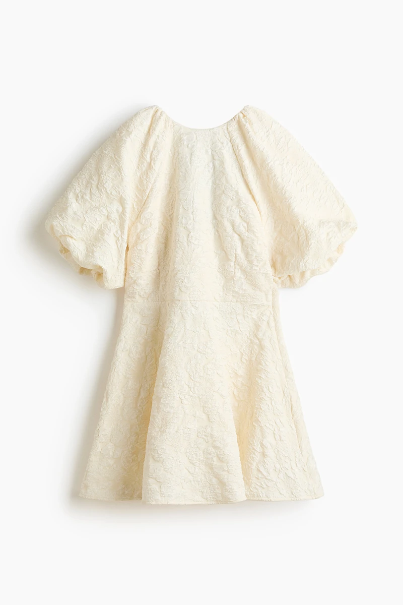 Balloon-Sleeved Dress