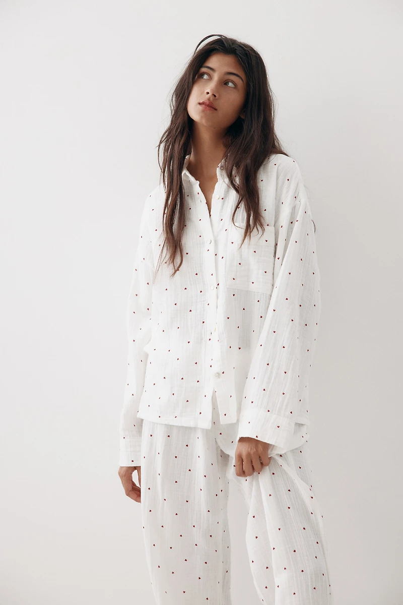 Pyjama en mousseline de coton