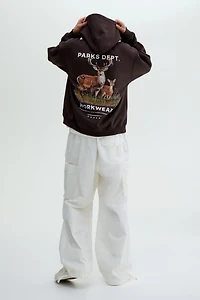 Relaxed-Fit Printed Hoodie