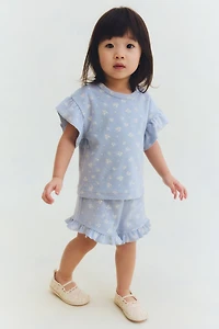 Ensemble 2 pièces en tissu éponge imprimé