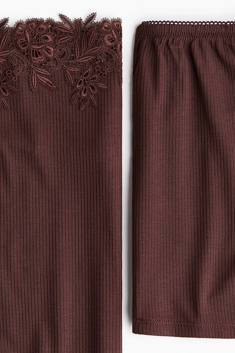 Pajamas with Tie Shoulder Straps
