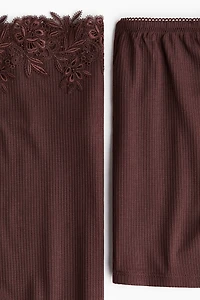Pajamas with Tie Shoulder Straps