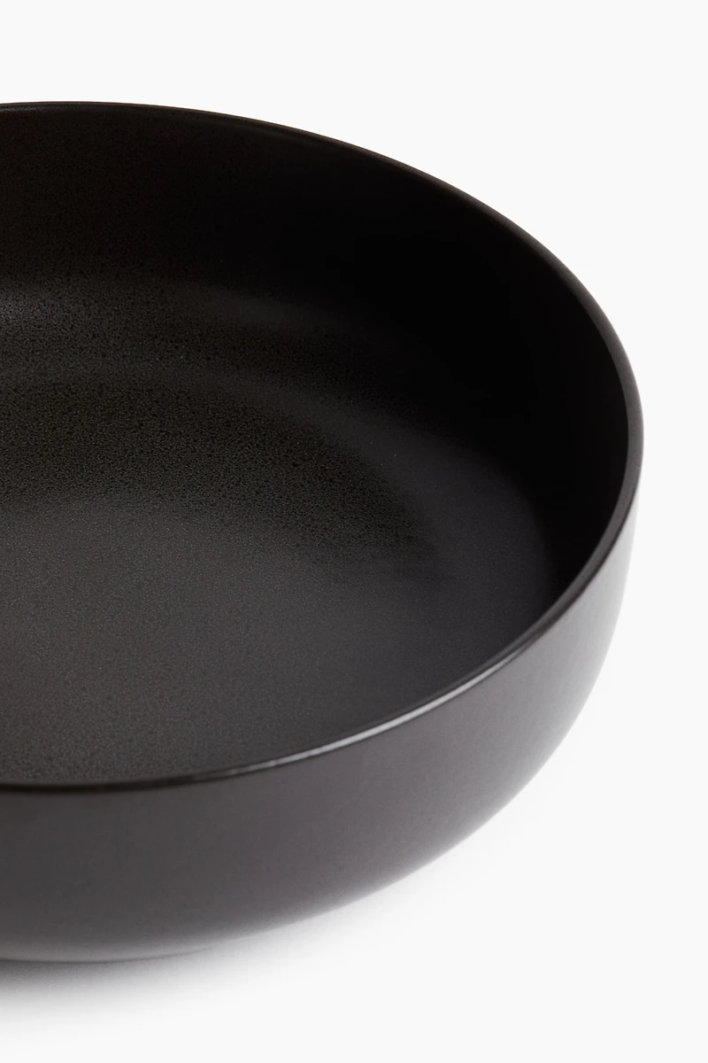 Reactive-Glaze Stoneware Serving Bowl