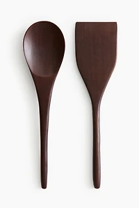2-Piece Mango Wood Kitchen Utensil Set