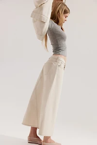 A-Line Denim Skirt