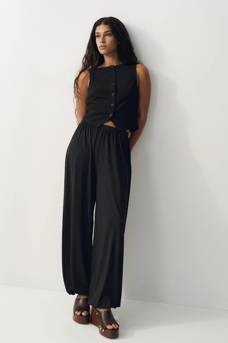 Textured Jersey Vest