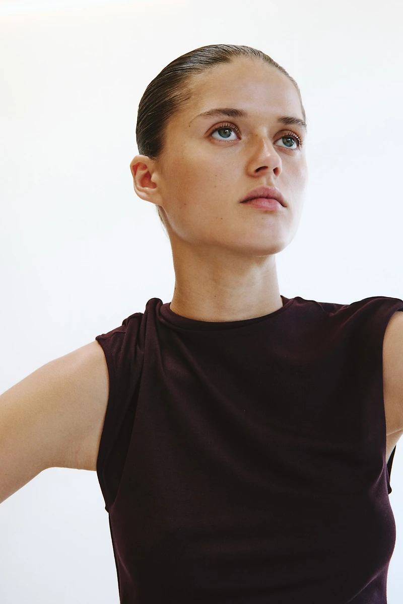 Asymmetric Tie-Detail Dress