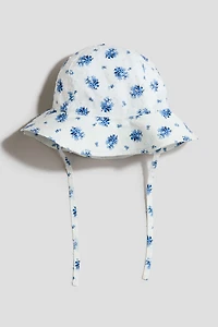 Chapeau de soleil avec imprimé fleuri
