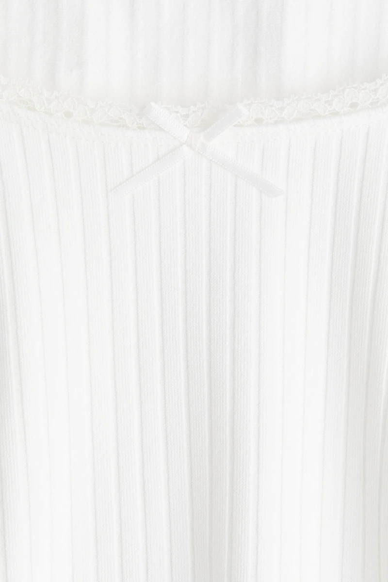 Haut en jersey côtelé