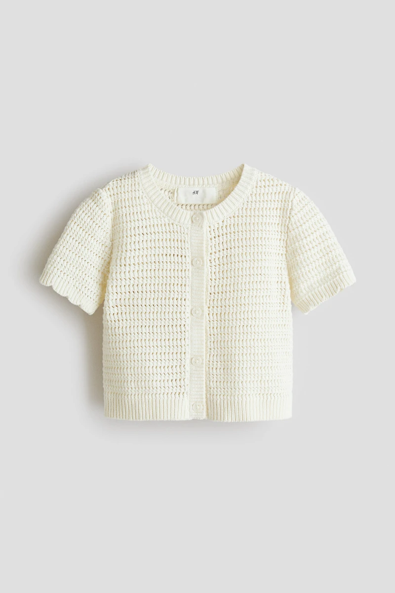 Textured-Knit Cardigan