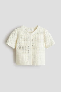 Textured-Knit Cardigan