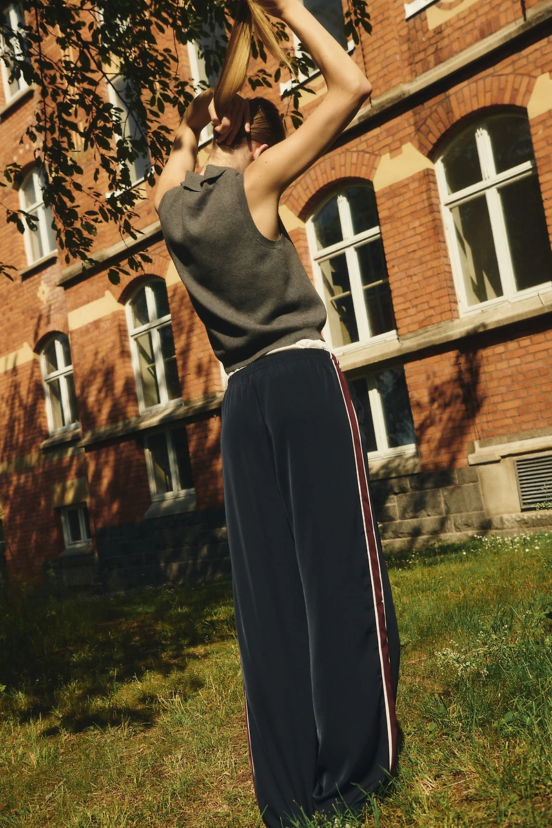 Track Pants with Side Stripes