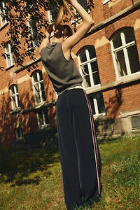 Track Pants with Side Stripes