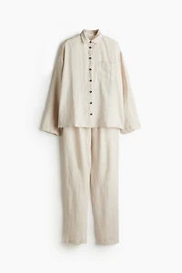 Pyjama en lin lavé