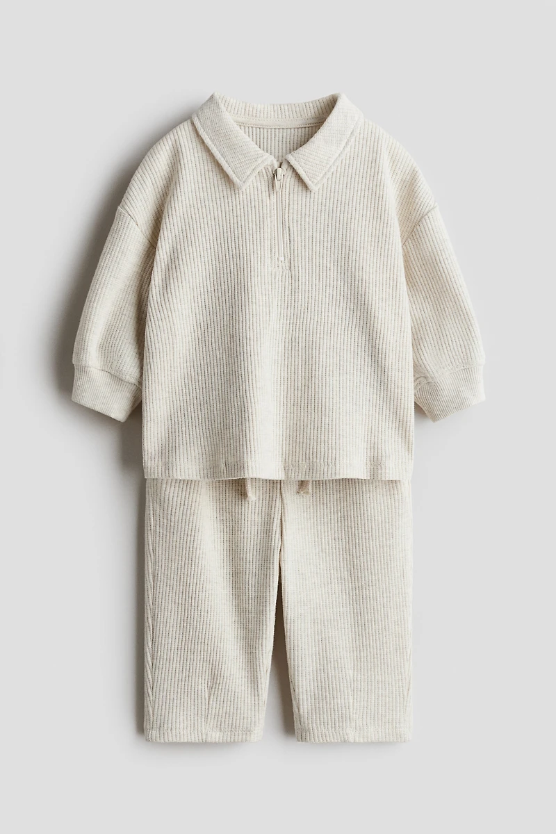 2-piece ribbed cotton set