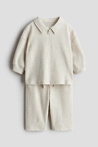 2-piece ribbed cotton set