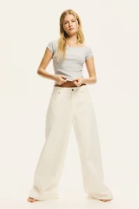 Ribbed Off-the-Shoulder Top