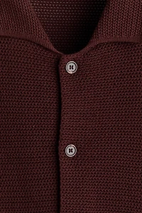 Chemise classique en tricot ajouré