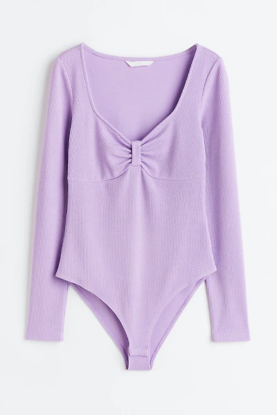 Ribbed Jersey Bodysuit