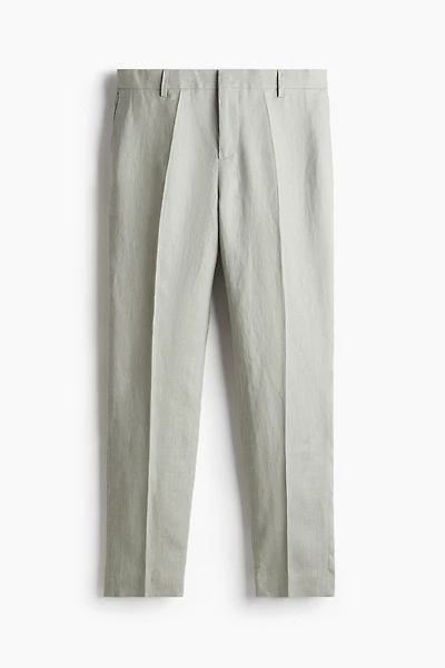 Slim-Fit Linen Suit Pants