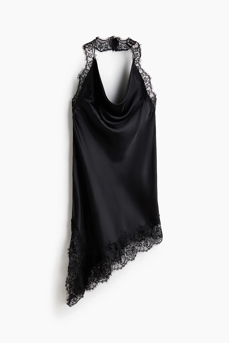 Satin Halterneck Dress