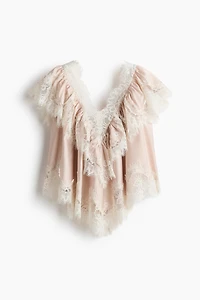 Blouse avec dentelle