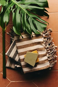 Linen-blend Bath Sheet