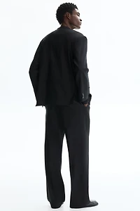 Relaxed-Fit Tailored Linen-Blend Pants