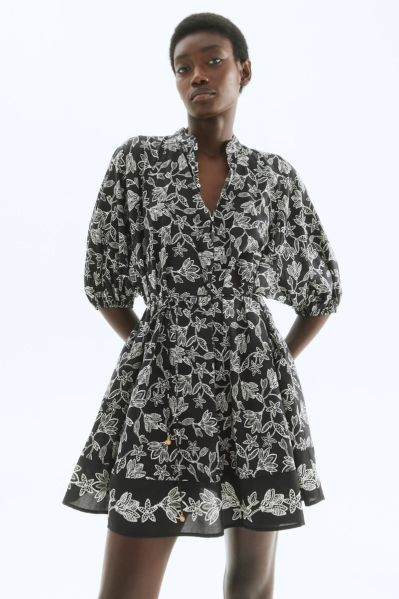 Tie-Belt Dress