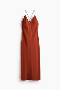 Bead-Detail Crêpe Dress