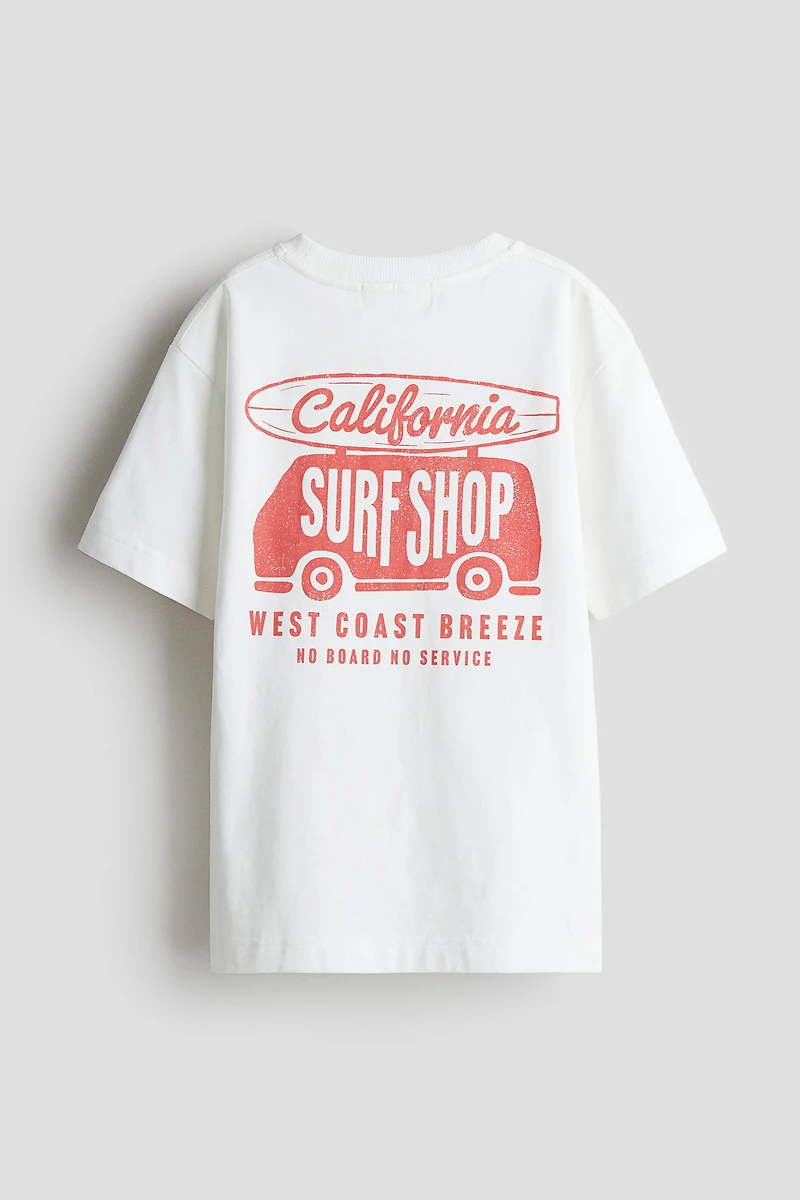 T-shirt en coton imprimé