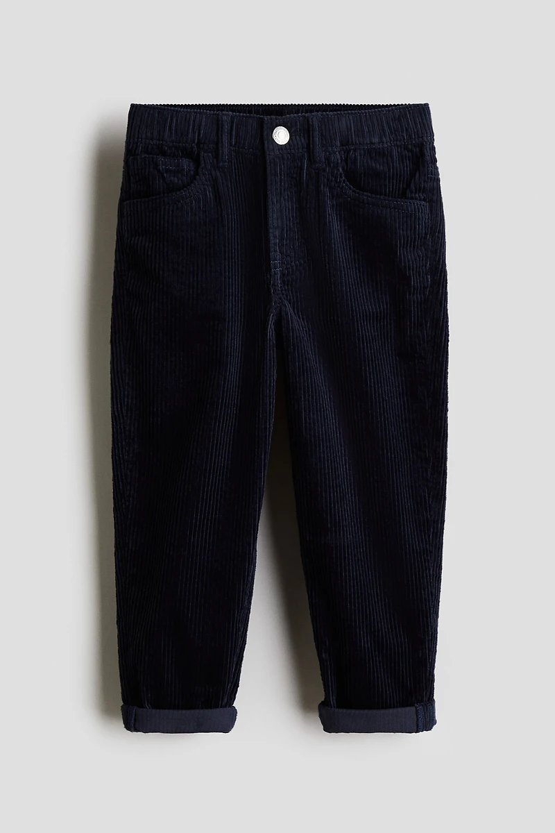 Pantalon en velours de coton côtelé