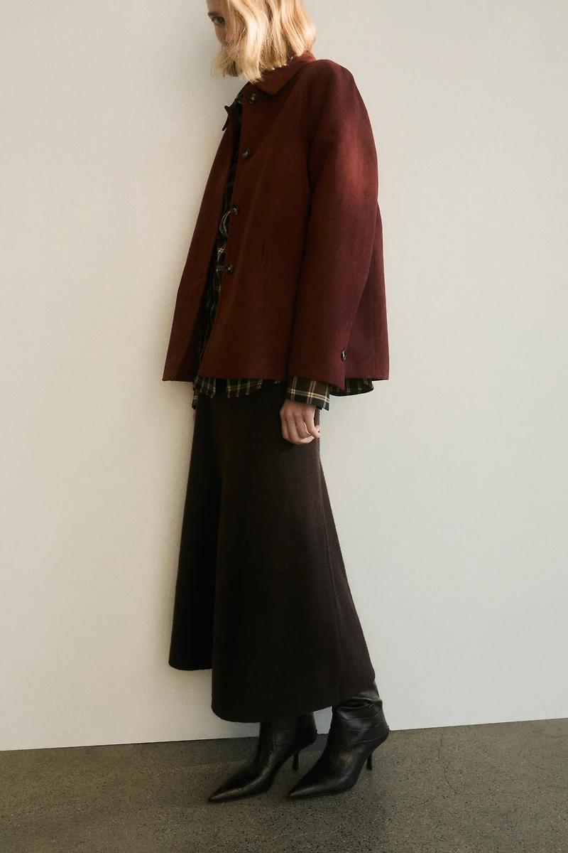 Jupe évasée en tricot