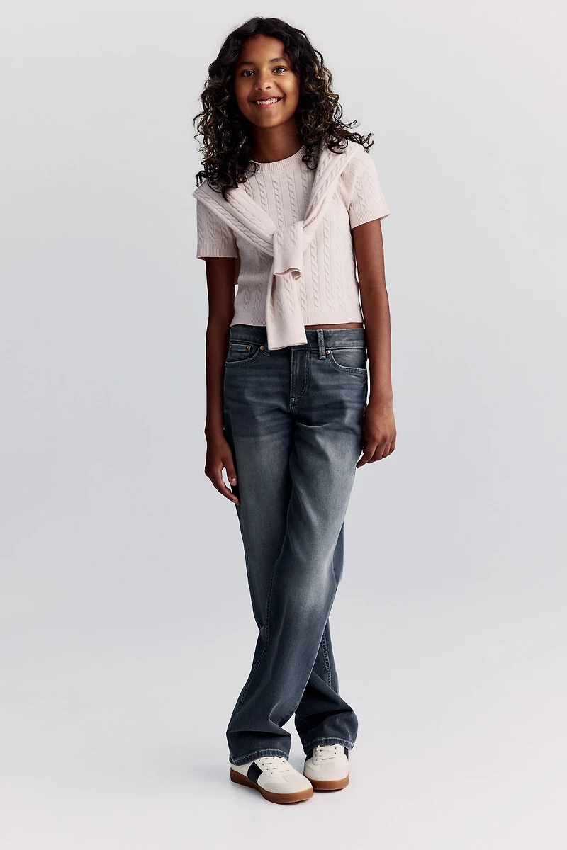 Short Cable-Knit Top