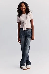 Short Cable-Knit Top