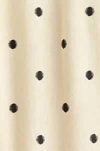 Linen-Blend Peplum Top