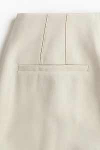 Button-Front Twill Pants
