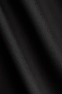 Shawl-Detail Satin Blouse