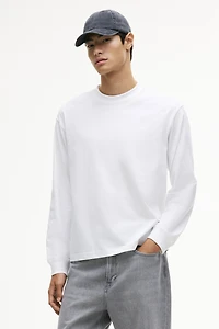 Loose-Fit Long-Sleeved Jersey Shirt