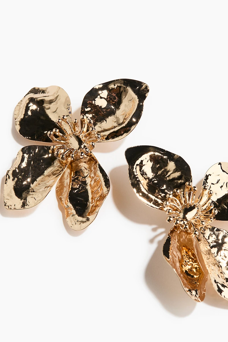 Flower-Shaped Earrings