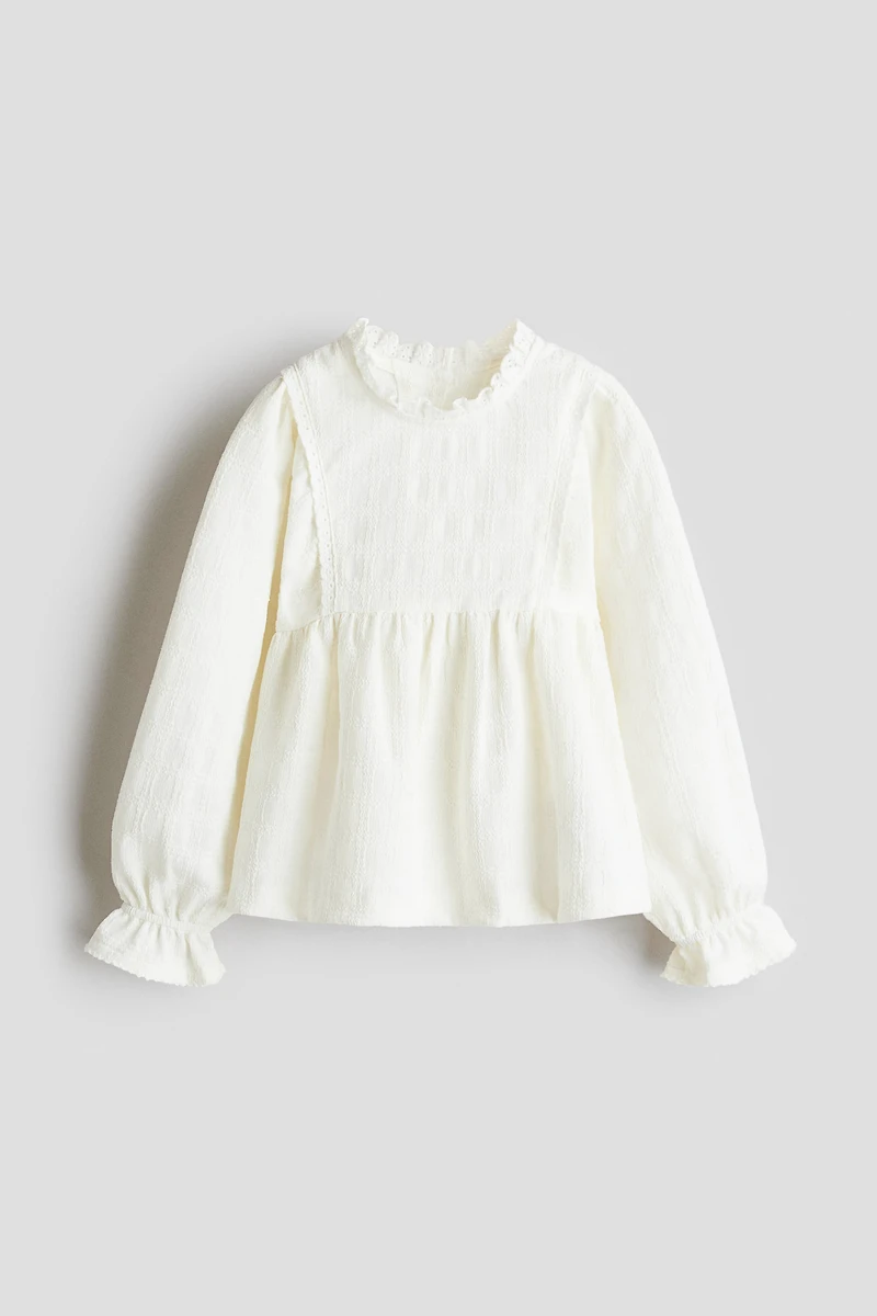 Textured Jersey Blouse