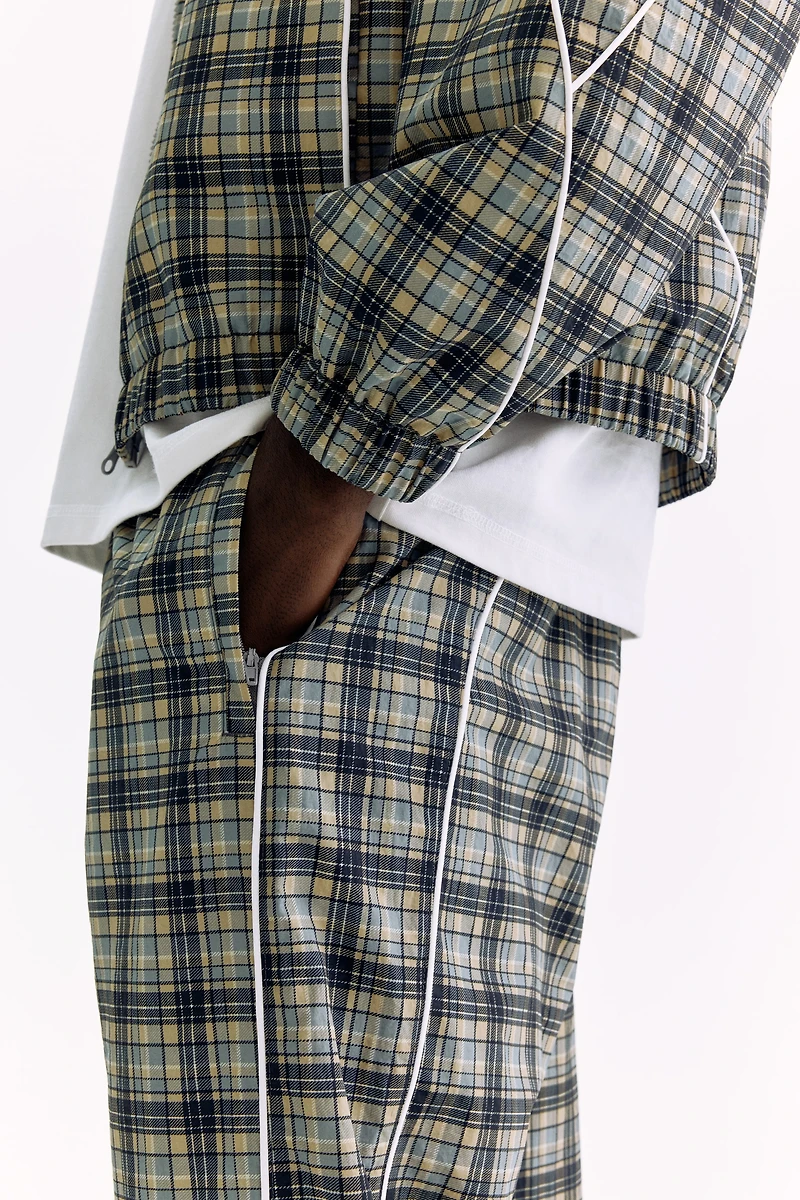 Relaxed-Fit Nylon Track Pants