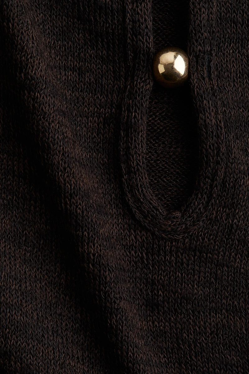 Bead-Detail Halterneck Top