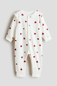 Patterned Pajama Jumpsuit