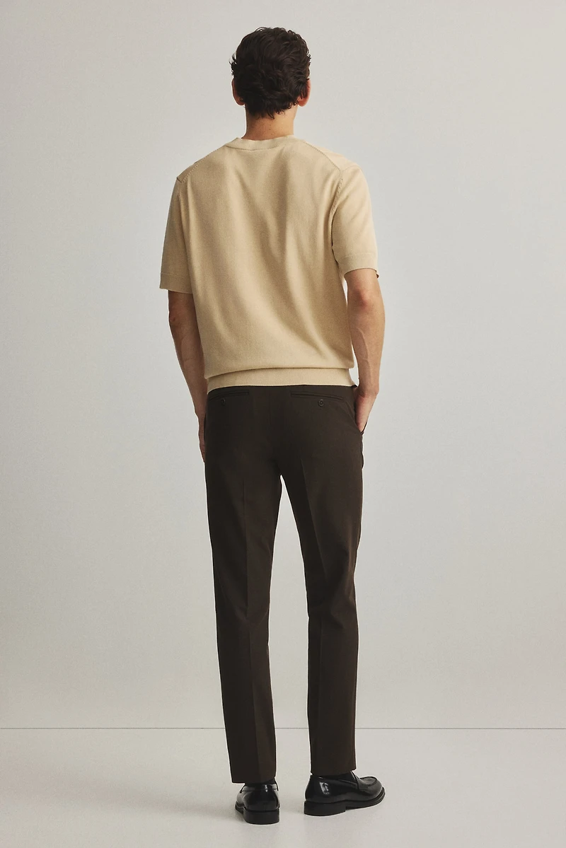 Slim-Fit Tailored Pants