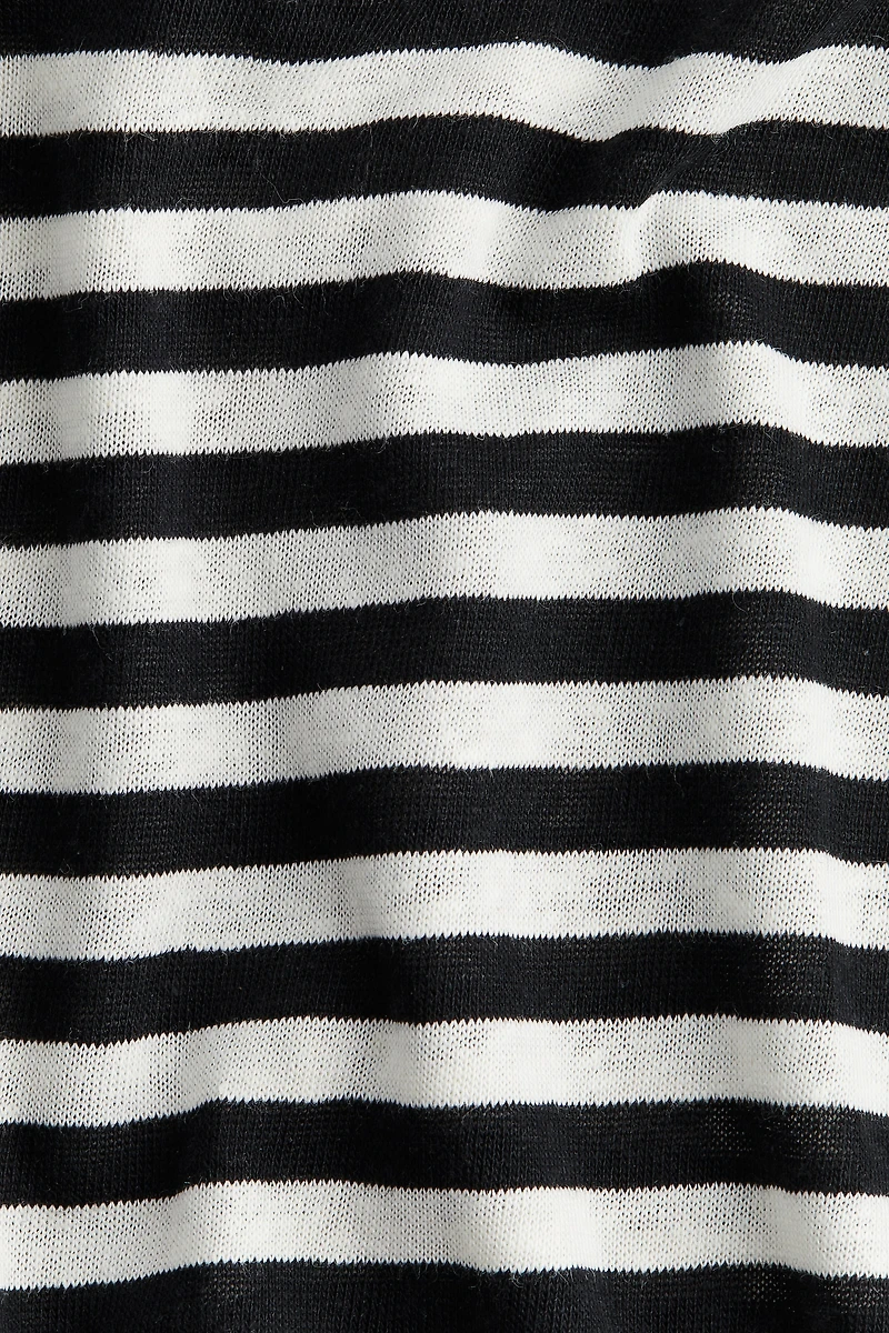 Robe midi en lin mélangé