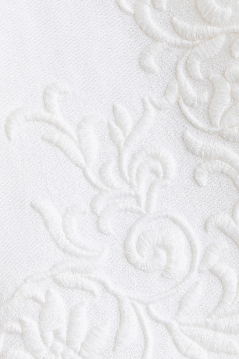 Linen-Blend Mini Skirt